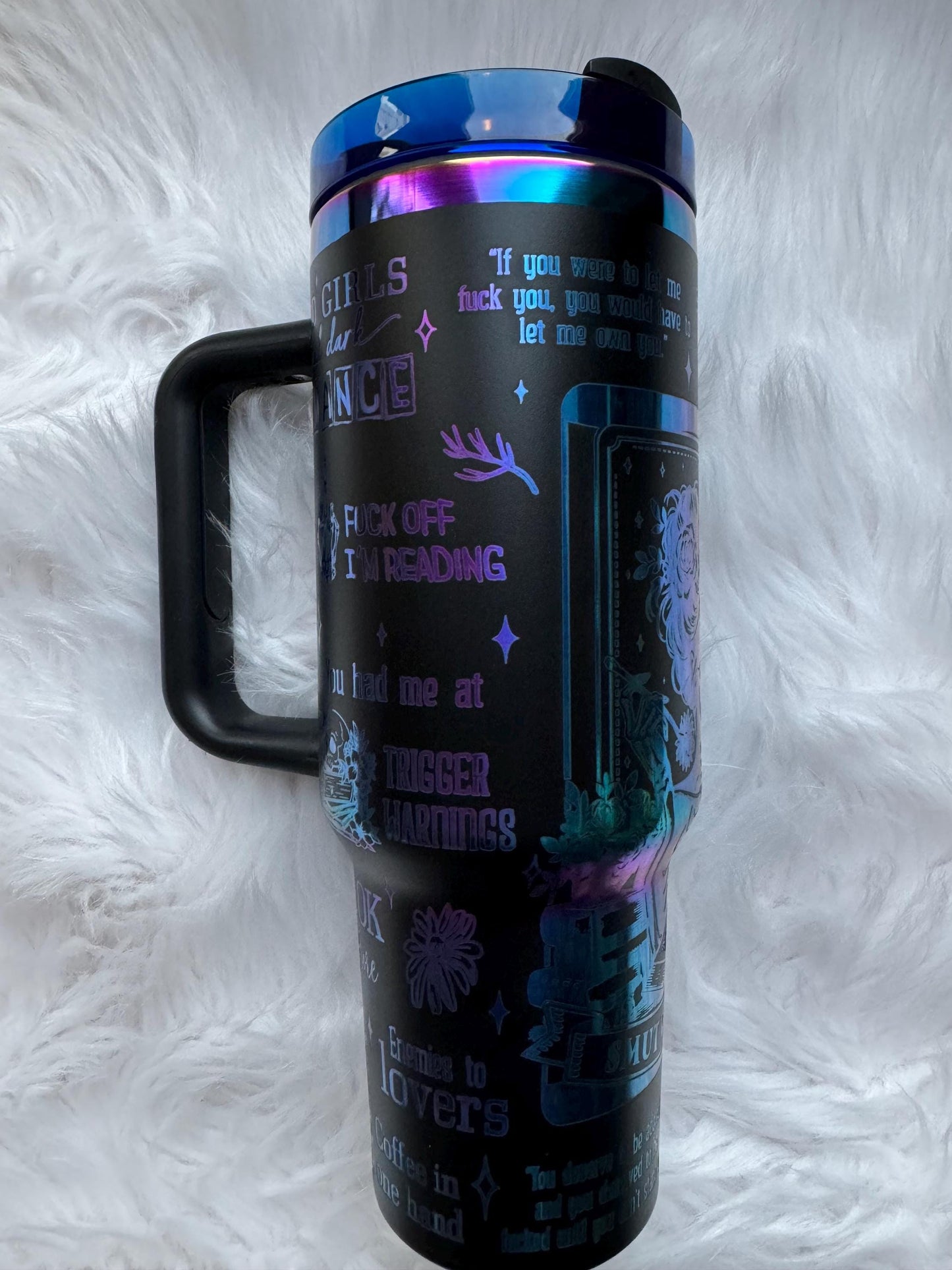 Smut Tumbler 40 oz engraved tumbler~ Smut Cup~ dark romance~ smutty book tumbler~ Romance Cup~ Chroma tumbler dupe~ Smut reader gift~ Chroma