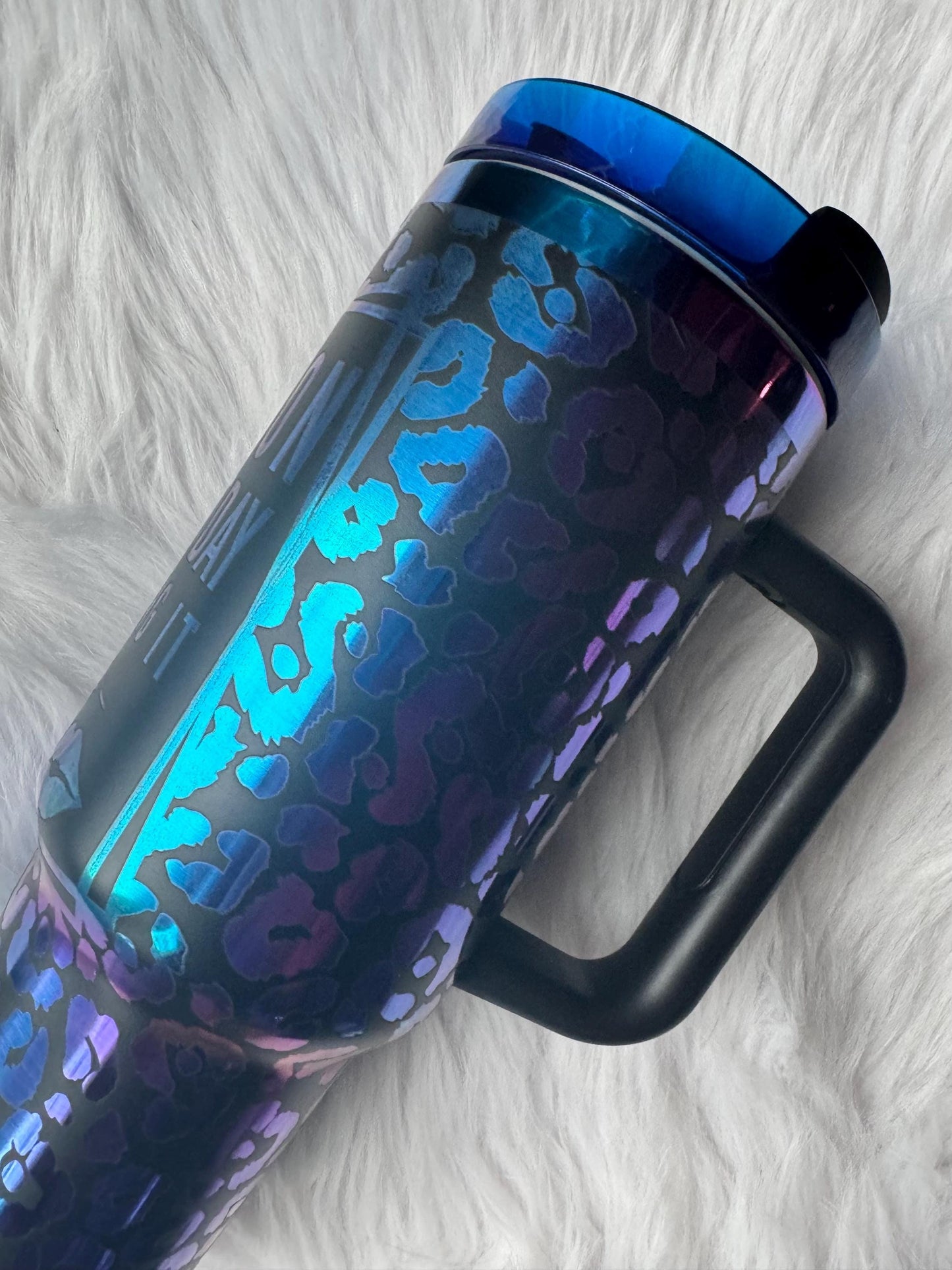 Boss babe oz engraved tumbler~ Boss babe gift~ Insulated hot and cold 40 oz Tumbler ~Custom Engraved Tumbler~ Black Chroma