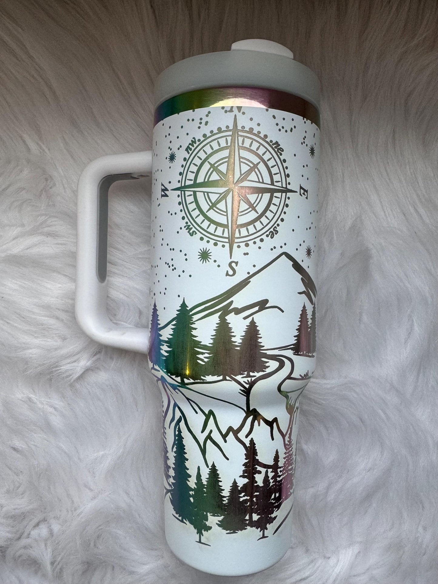 Not All Who Wonder Are Lost engraved tumbler~ Wanderer gift~ Insulated hot and cold 40 oz Tumbler ~Custom Engraved Tumbler~