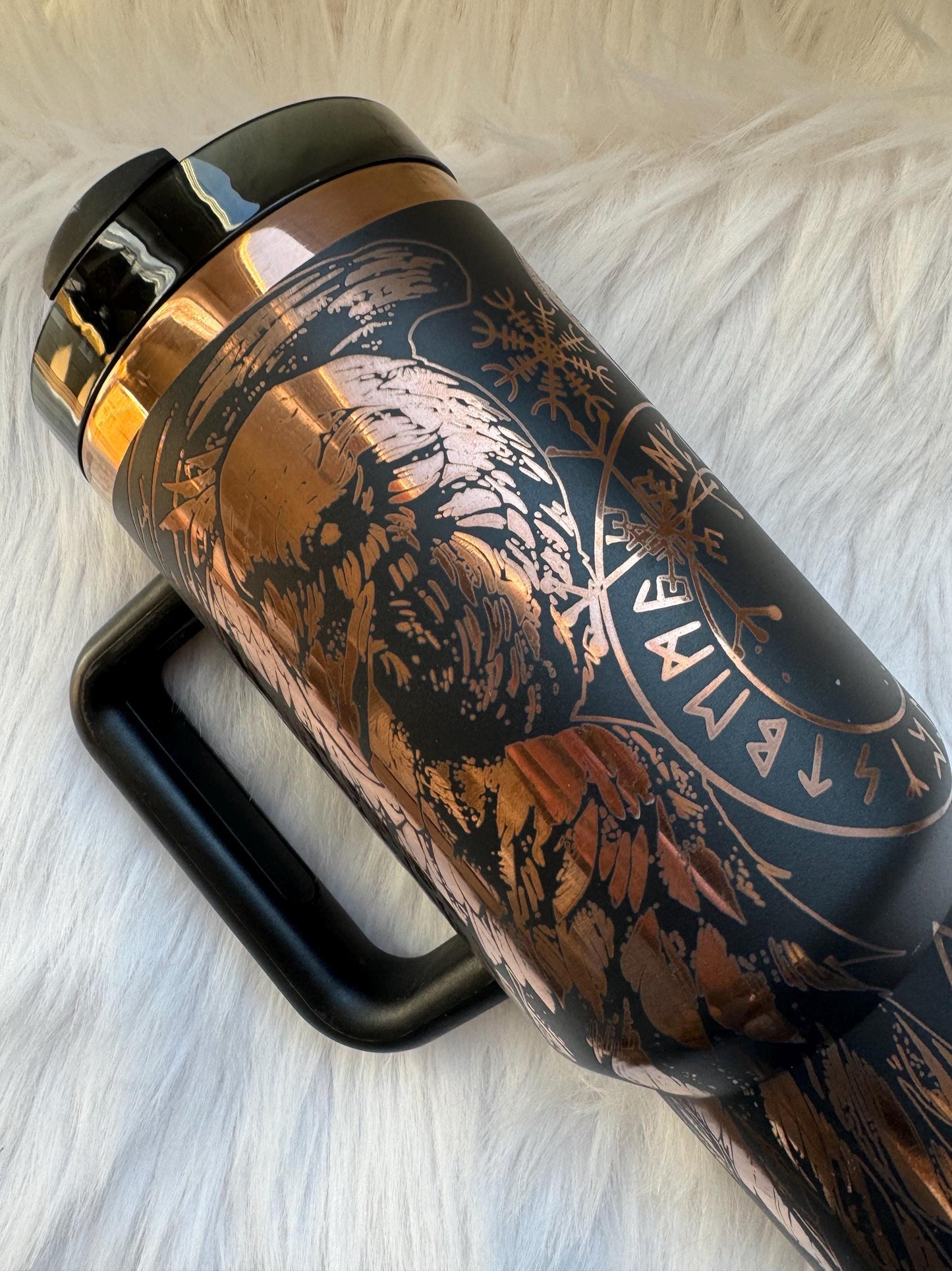 Viking 40 oz engraved tumbler~ Viking design Tumbler