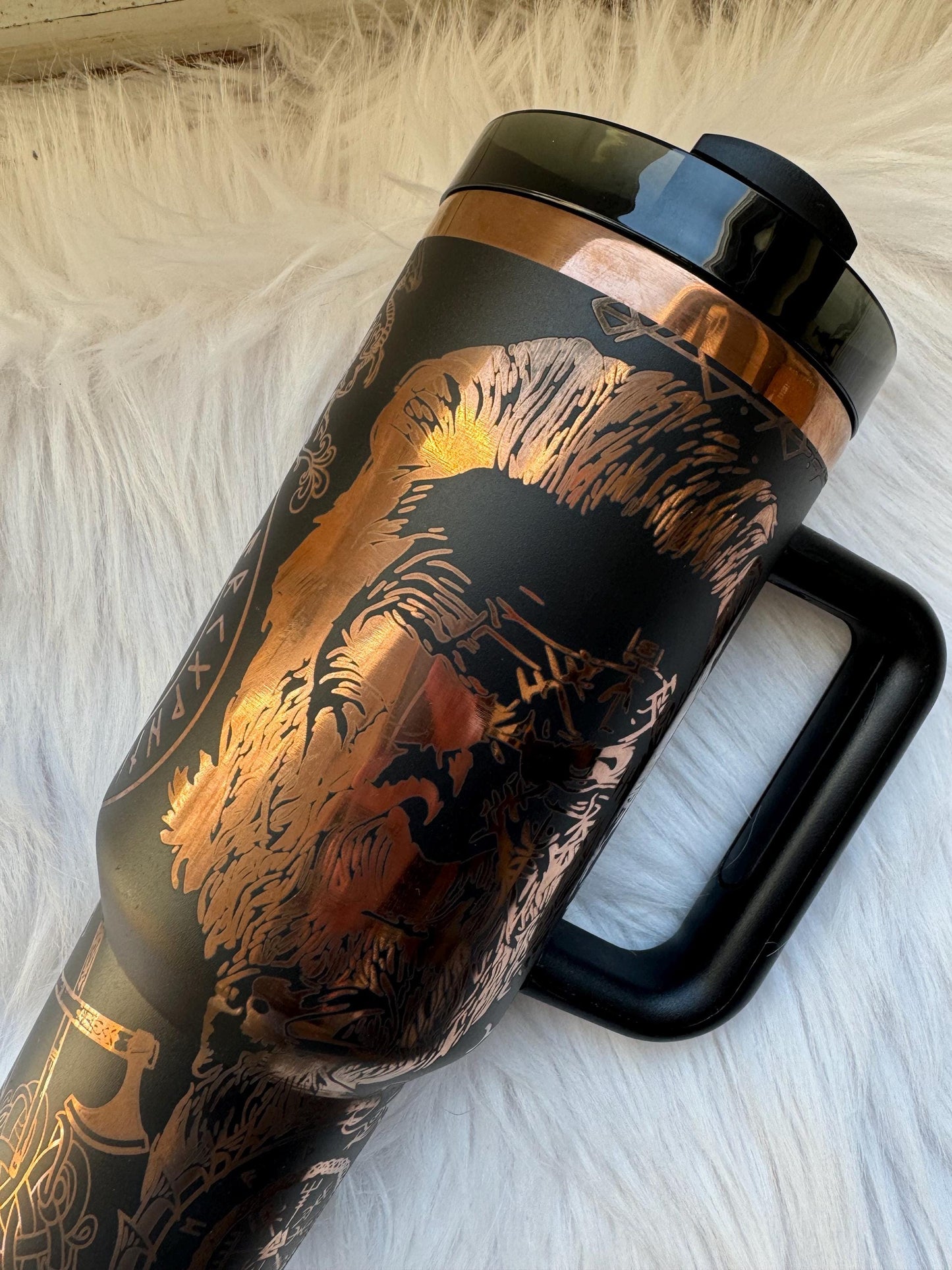 Viking 40 oz engraved tumbler~ Viking design Tumbler