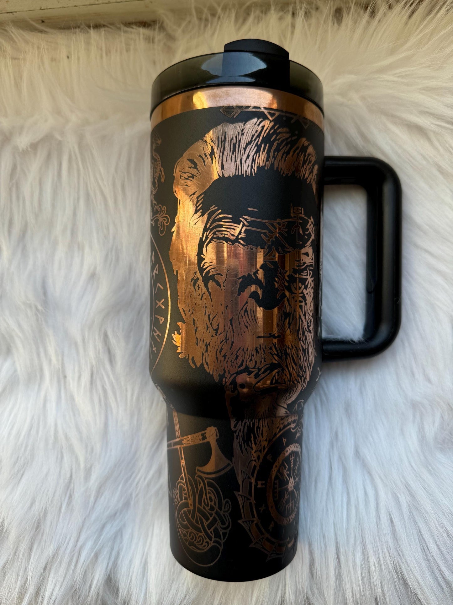 Viking 40 oz engraved tumbler~ Viking design Tumbler