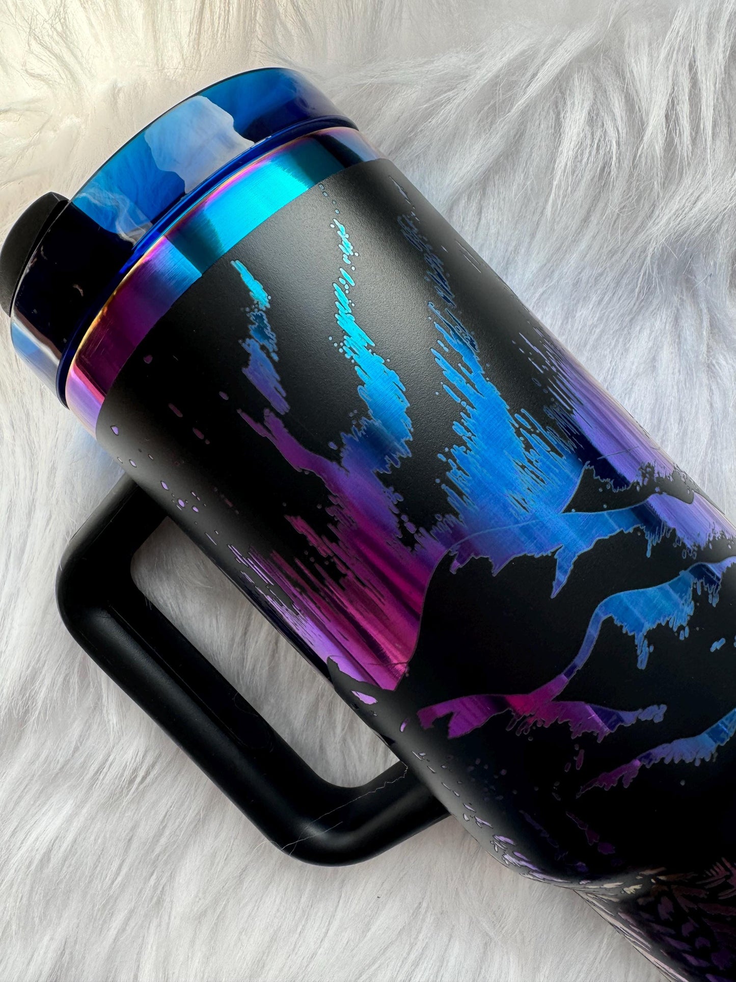 Northern Lights 40 oz engraved tumbler~ Norther Lights lover gift~ Chroma tumbler dupe