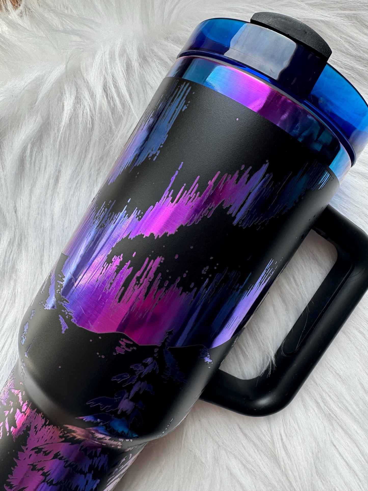 Northern Lights 40 oz engraved tumbler~ Norther Lights lover gift~ Chroma tumbler dupe