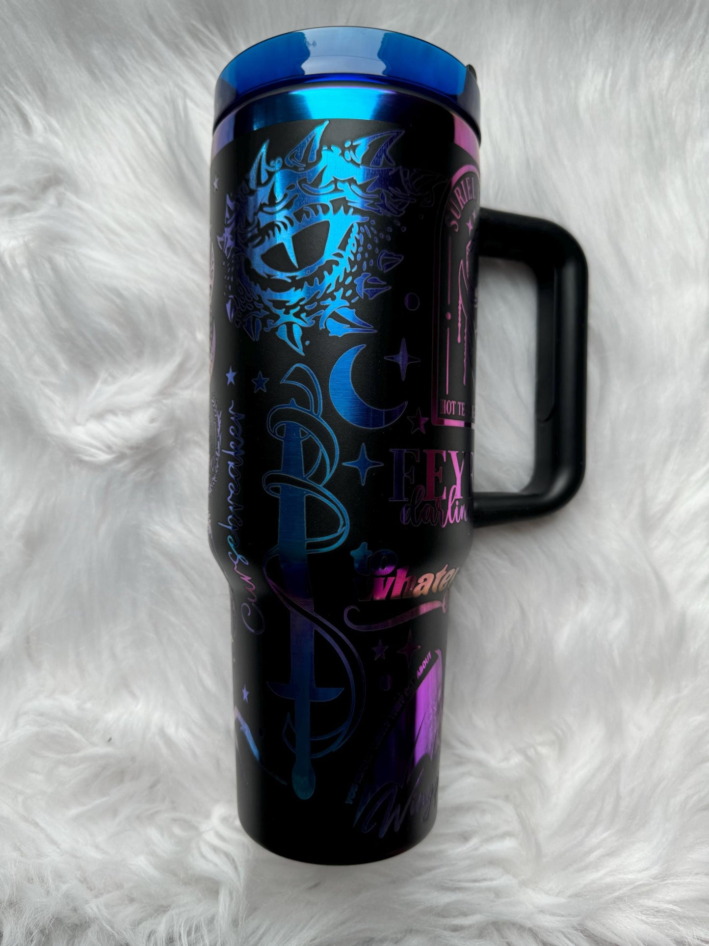 ACOTA 40 oz engraved tumbler~ Velari city of Starlight~ Insulated hot and cold 40 oz Tumbler ~Custom Engraved Tumbler~Fourth Wing