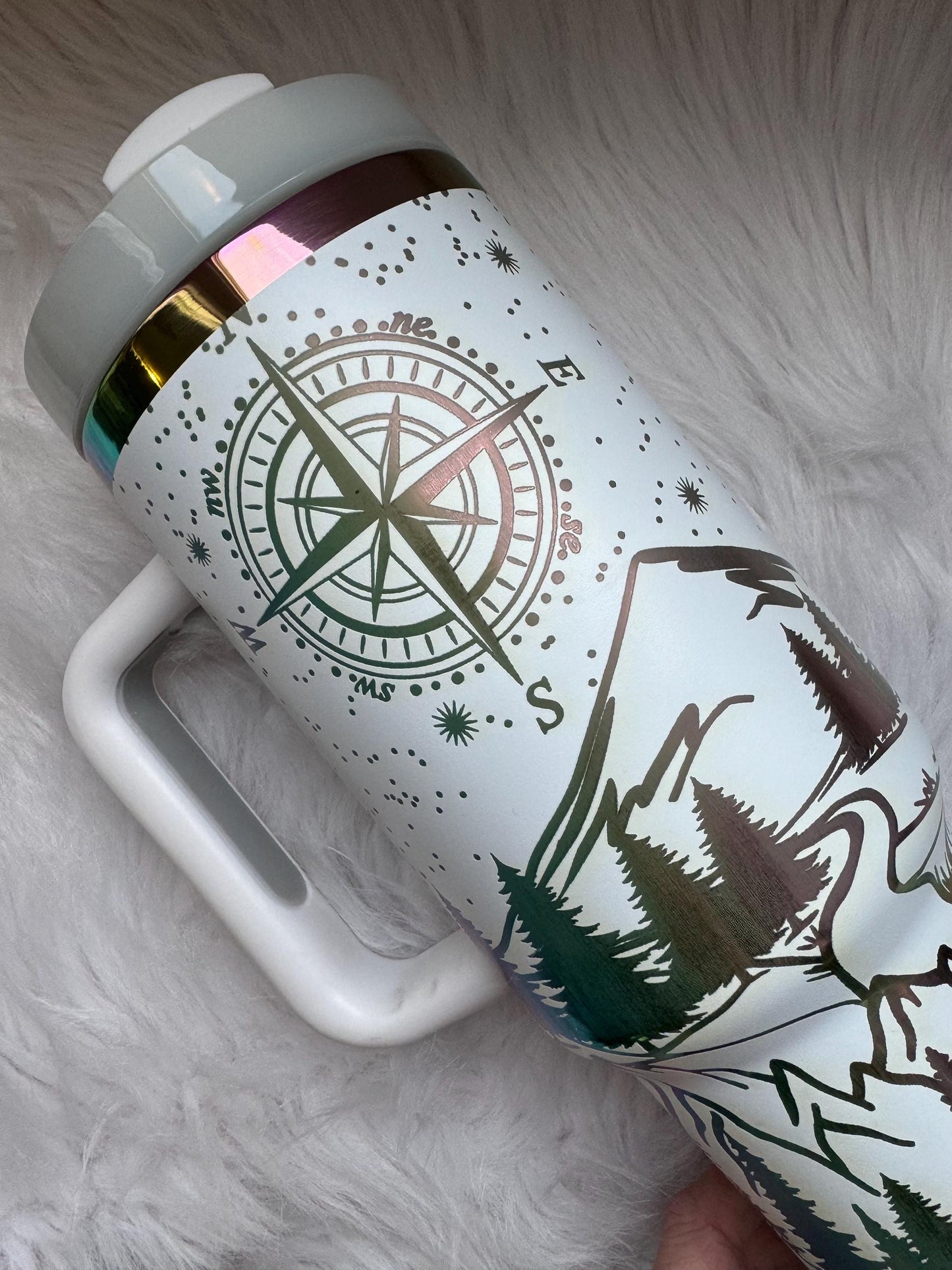 Not All Who Wonder Are Lost engraved tumbler~ Wanderer gift~ Insulated hot and cold 40 oz Tumbler ~Custom Engraved Tumbler~