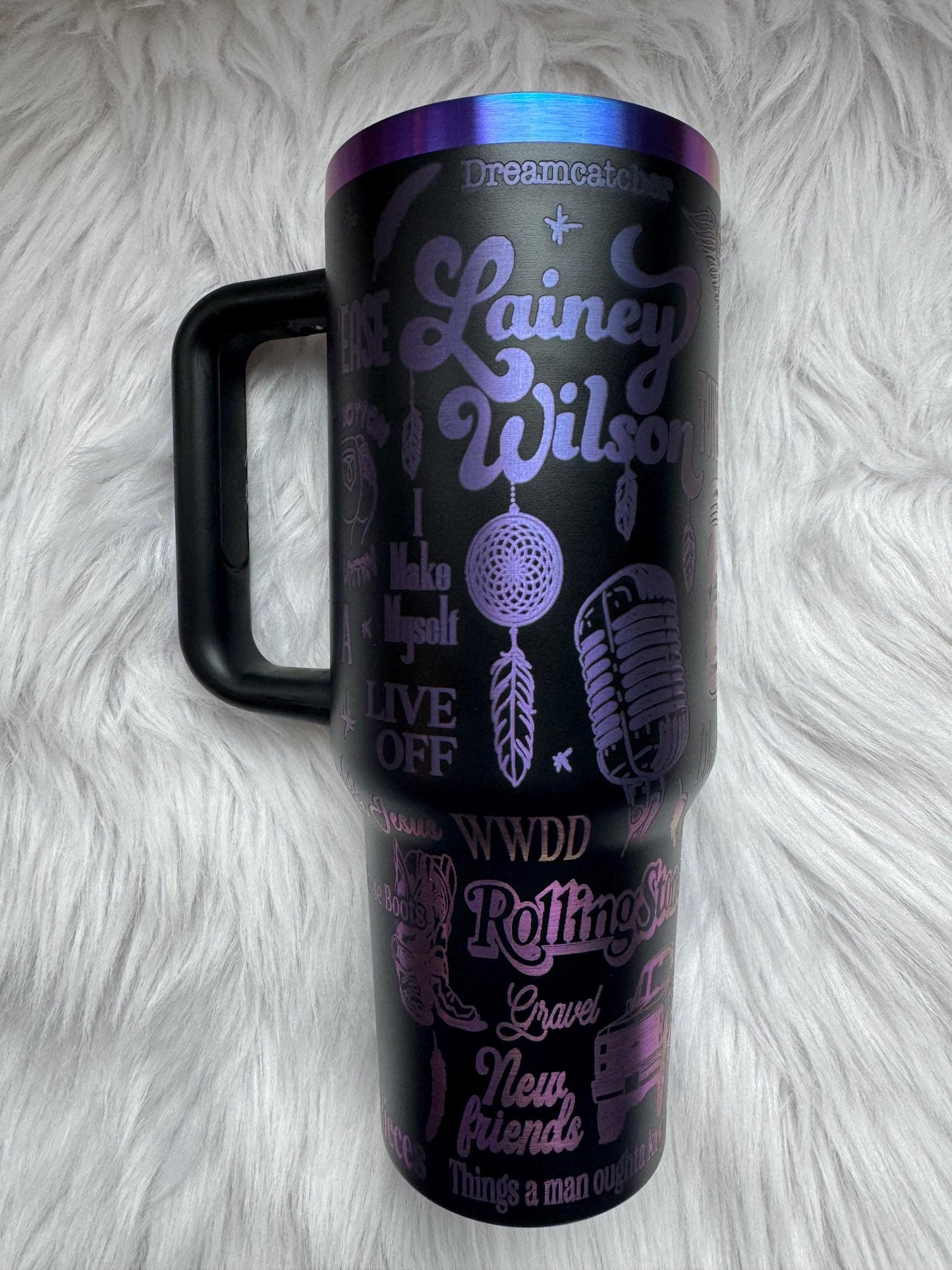Lainey W engraved tumbler~ Lainey lover gift~ Insulated hot and cold 40 oz Tumbler ~Custom Engraved Tumbler~