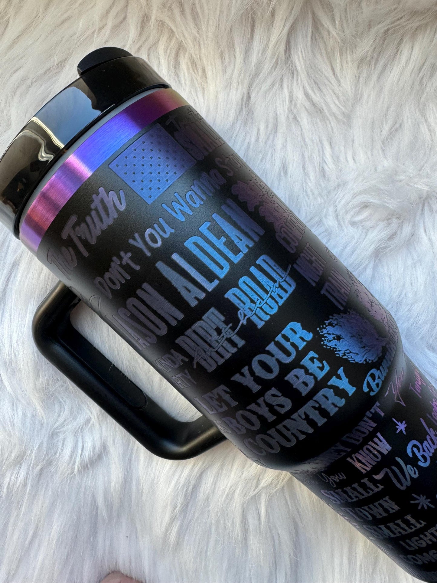 Aldean  engraved tumbler~ Aldean lover gift~ Insulated hot and cold 40 oz Tumbler ~Custom Engraved Tumbler~