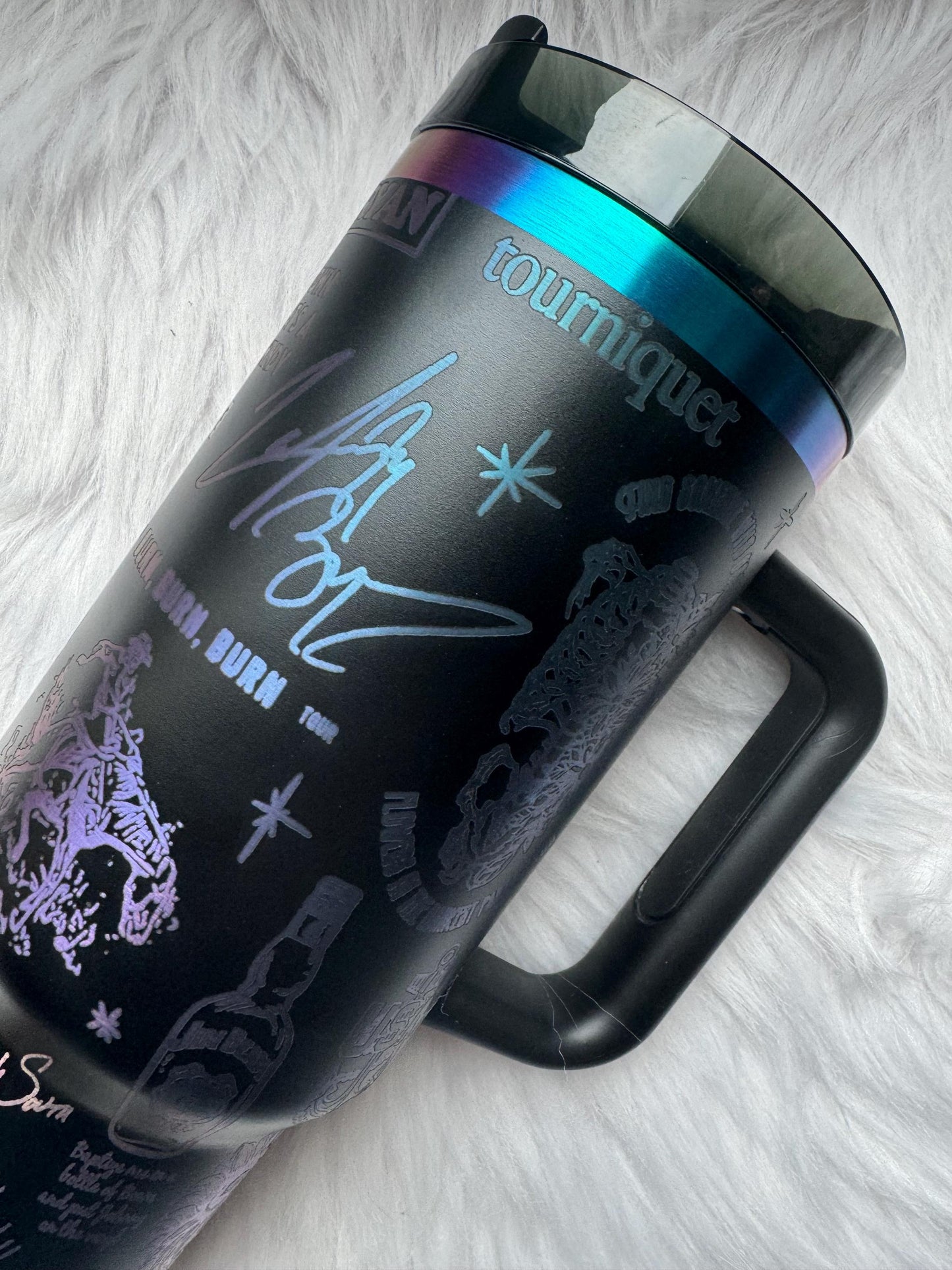 Zach B engraved tumbler~ Zach B lover gift~ Insulated hot and cold 40 oz Tumbler ~Custom Engraved Tumbler~