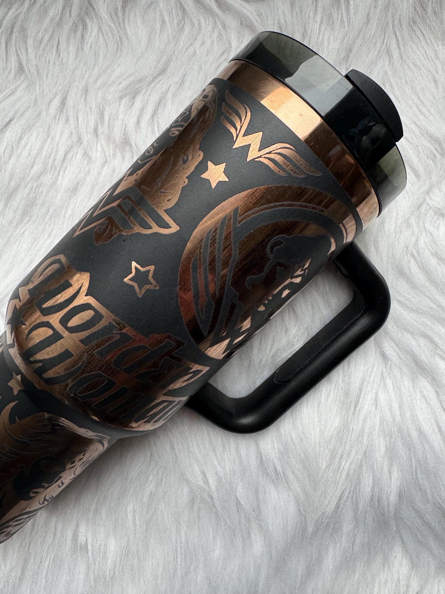 Wonder Hero Woman engraved tumbler~ Wonder Hero lover gift~ Insulated hot and cold 40 oz Tumbler ~Custom Engraved Tumbler~