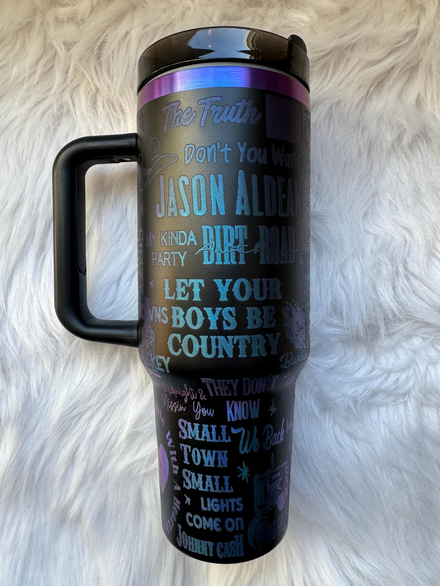 Aldean  engraved tumbler~ Aldean lover gift~ Insulated hot and cold 40 oz Tumbler ~Custom Engraved Tumbler~