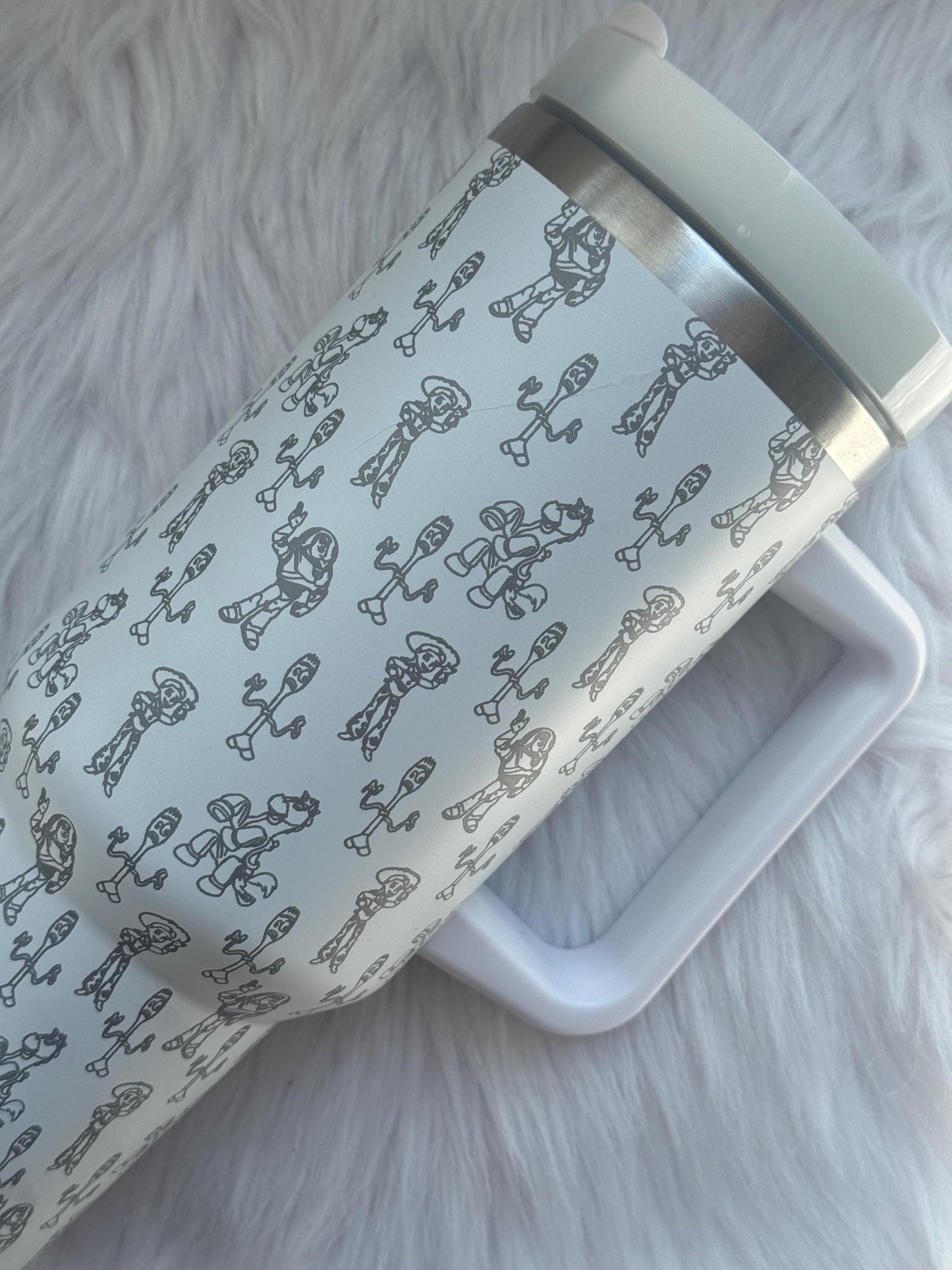 Friend 40 oz engraved tumbler~ Insulated hot and cold 40 oz Tumbler ~Custom Engraved Tumbler~ Luxury wrap