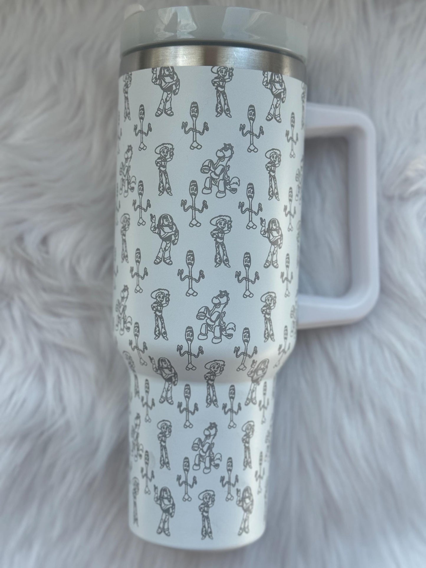 Friend 40 oz engraved tumbler~ Insulated hot and cold 40 oz Tumbler ~Custom Engraved Tumbler~ Luxury wrap