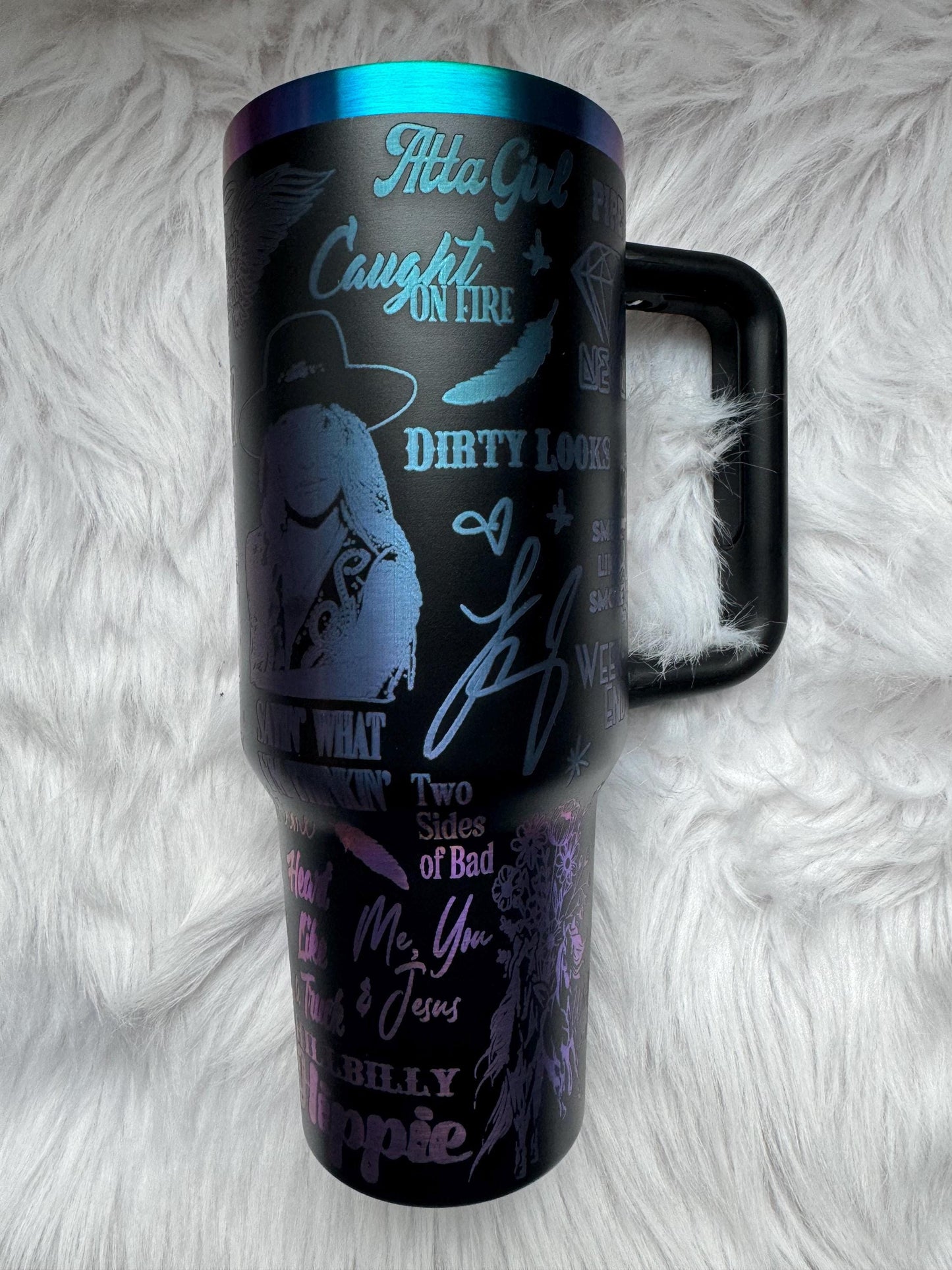 Lainey W engraved tumbler~ Lainey lover gift~ Insulated hot and cold 40 oz Tumbler ~Custom Engraved Tumbler~