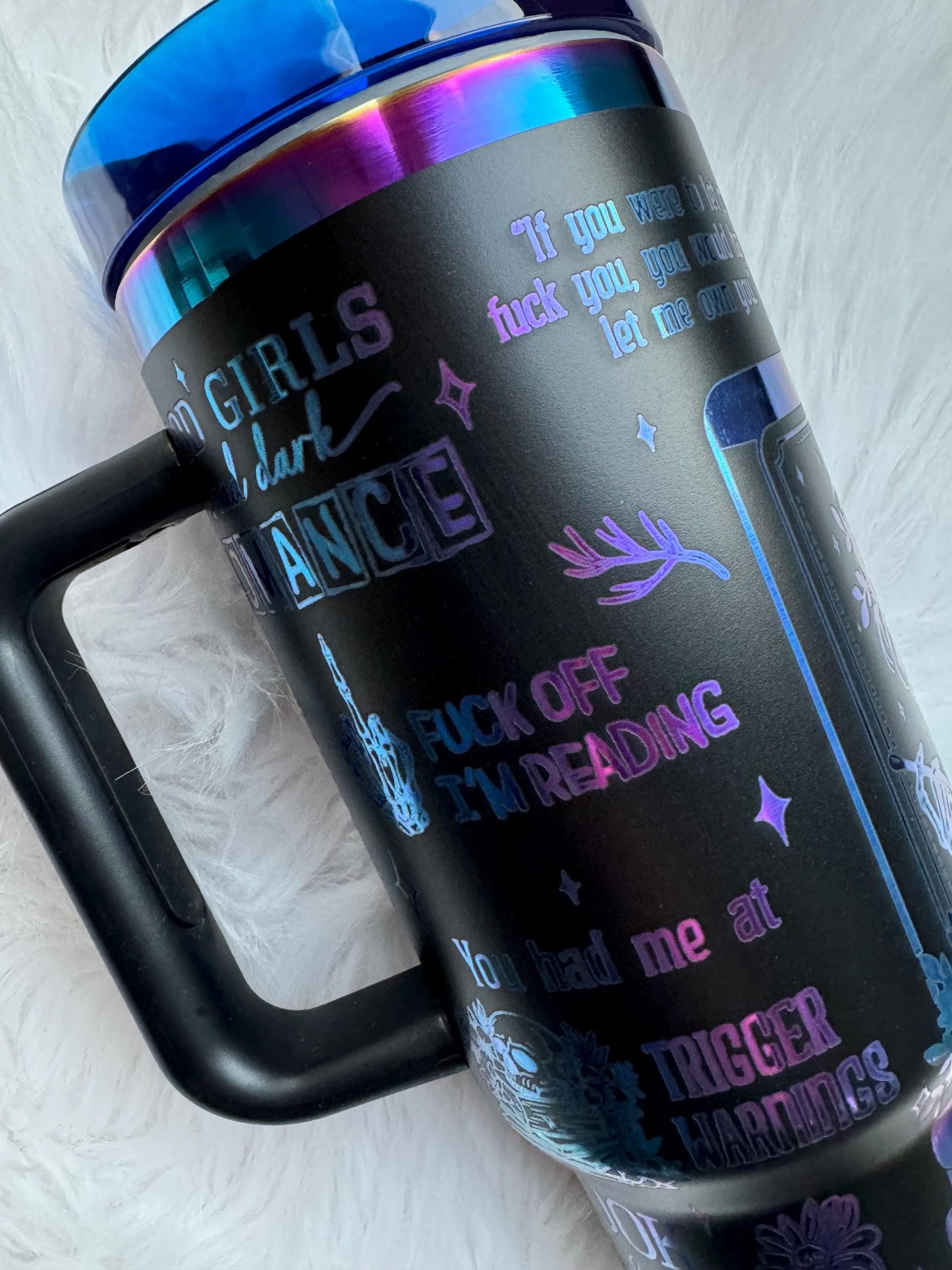 Smut Tumbler 40 oz engraved tumbler~ Smut Cup~ dark romance~ smutty book tumbler~ Romance Cup~ Chroma tumbler dupe~ Smut reader gift~ Chroma