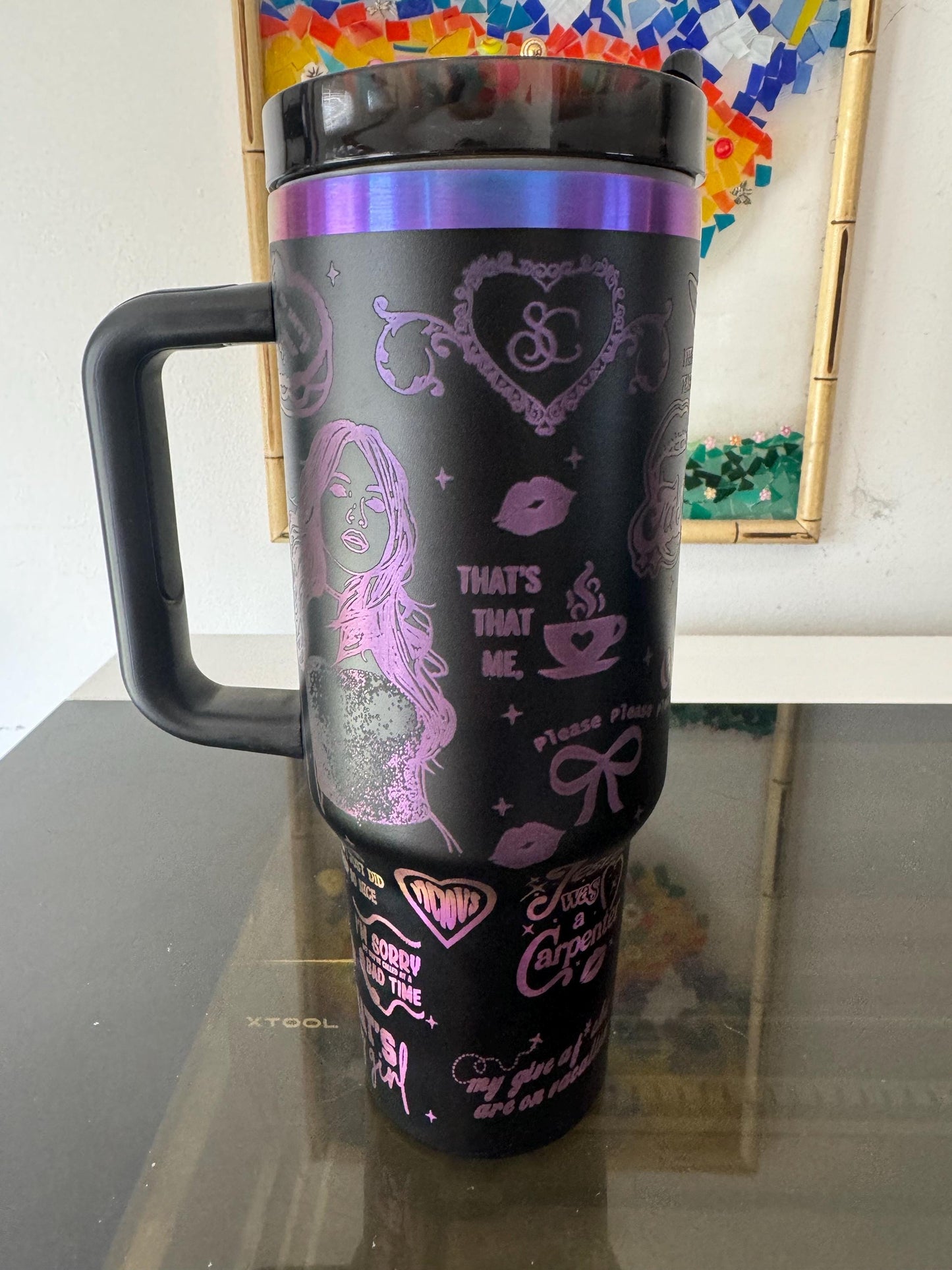 Sabrina C engraved tumbler~ Sabrina C lover gift~ Insulated hot and cold 40 oz Tumbler ~Custom Engraved Tumbler~
