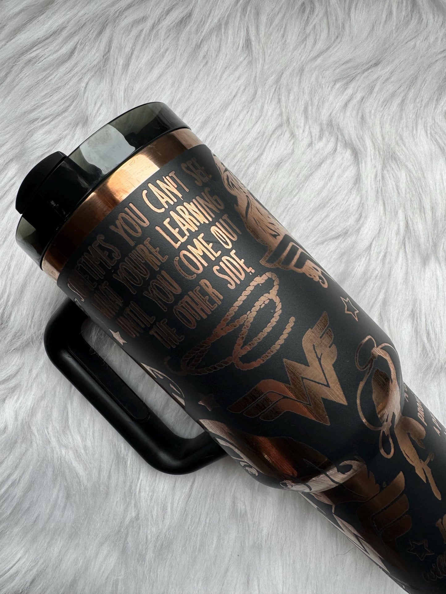 Wonder Hero Woman engraved tumbler~ Wonder Hero lover gift~ Insulated hot and cold 40 oz Tumbler ~Custom Engraved Tumbler~