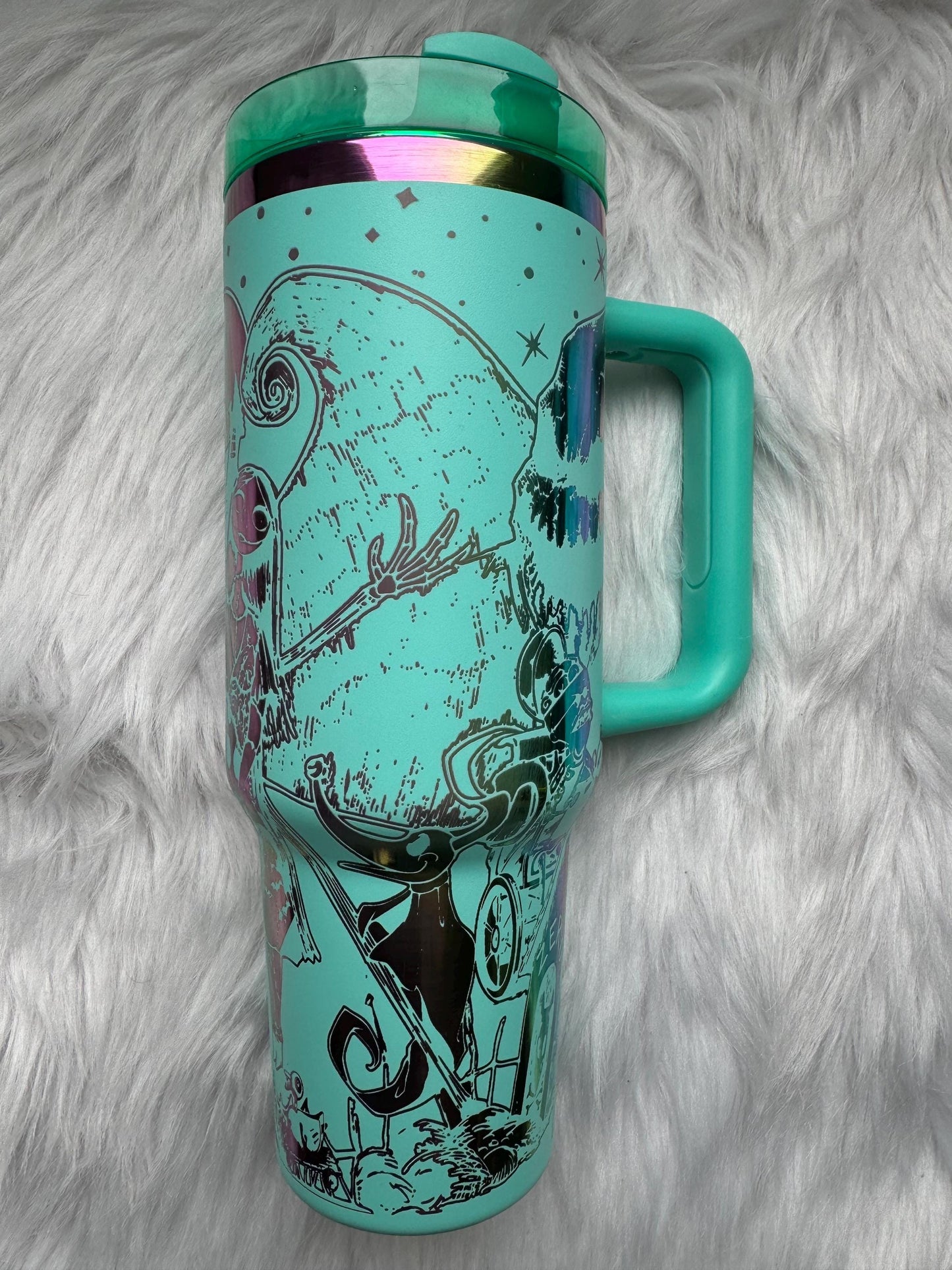 NBC engraved tumbler~ Nightmare Before lover gift~ Insulated hot and cold 40 oz Tumbler ~Custom Engraved Tumbler~