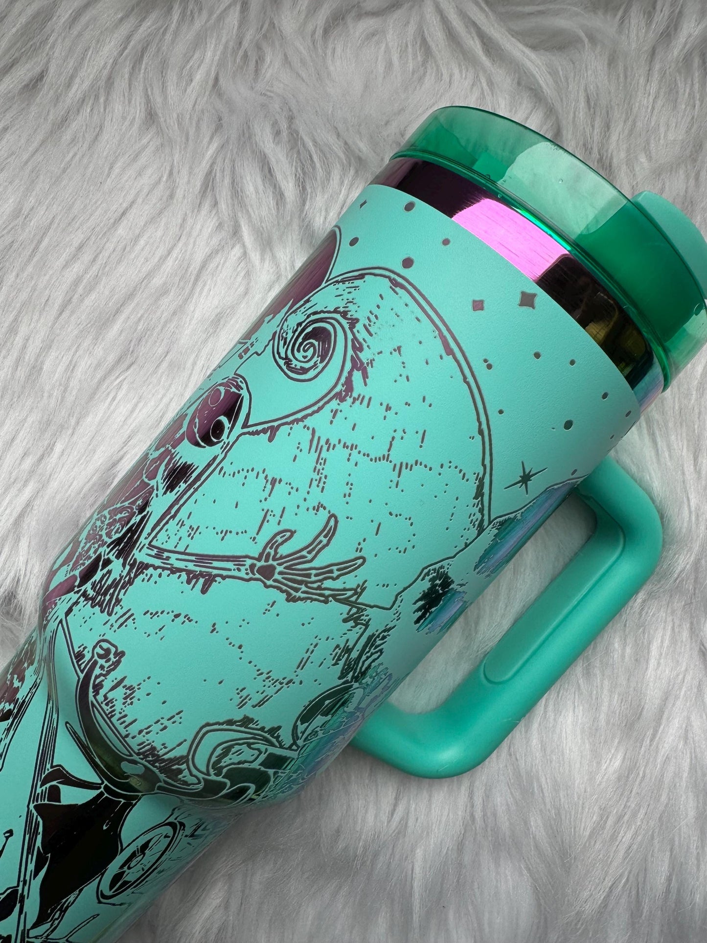 NBC engraved tumbler~ Nightmare Before lover gift~ Insulated hot and cold 40 oz Tumbler ~Custom Engraved Tumbler~