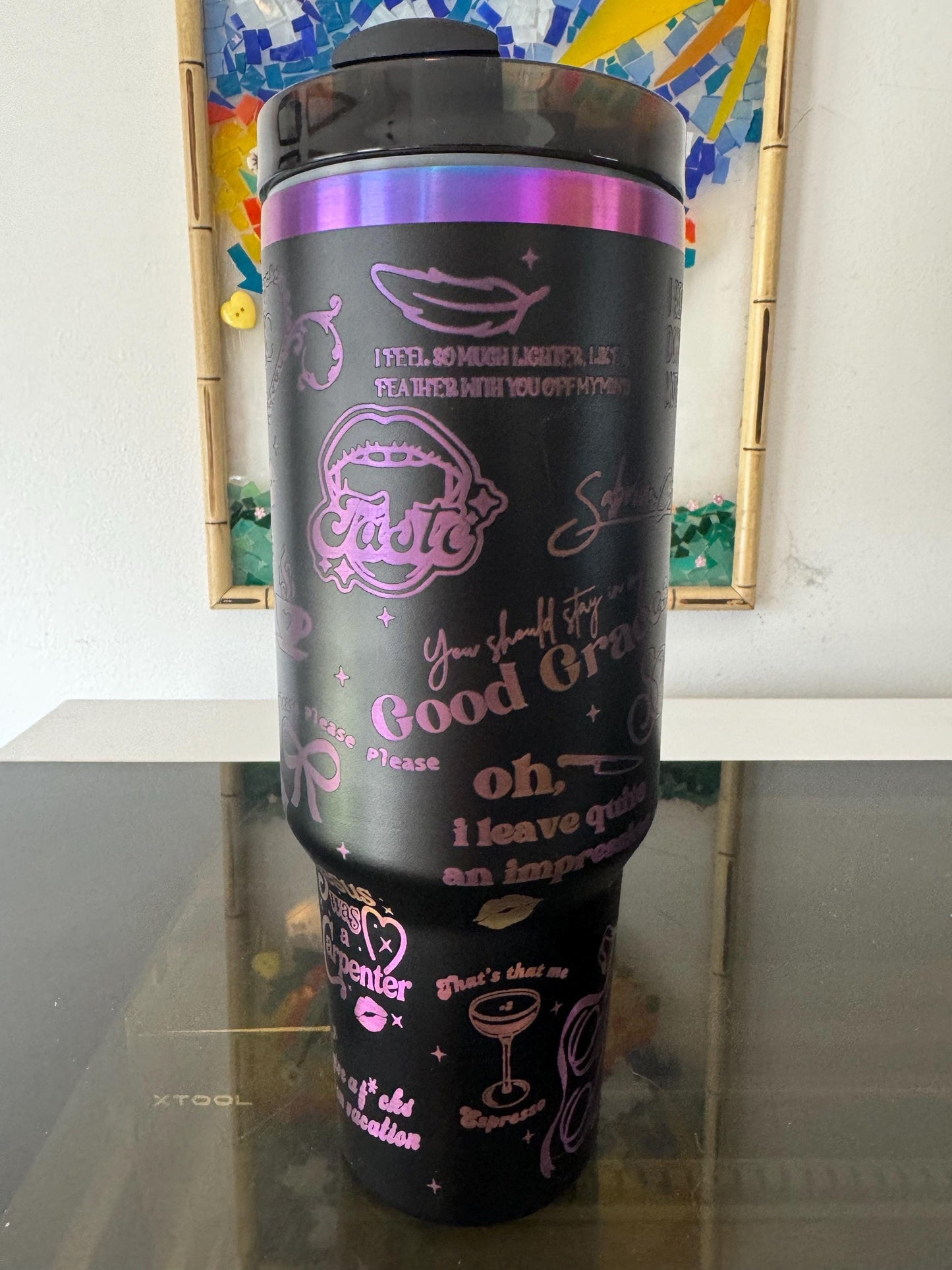 Sabrina C engraved tumbler~ Sabrina C lover gift~ Insulated hot and cold 40 oz Tumbler ~Custom Engraved Tumbler~