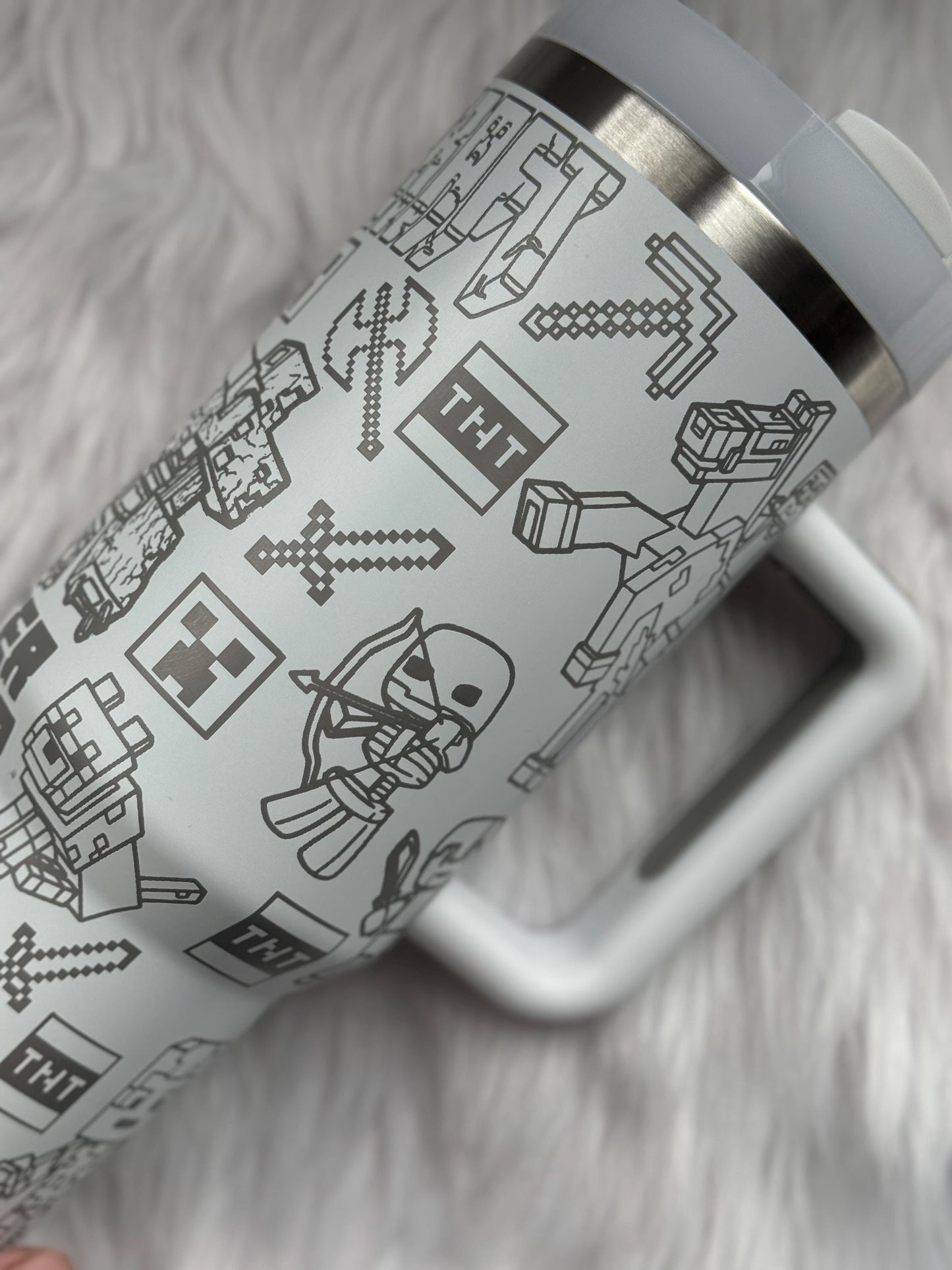 Master Builder 40 oz engraved tumbler~ MC lover gift~ Insulated hot and cold 40 oz Tumbler ~Custom Engraved Tumbler~