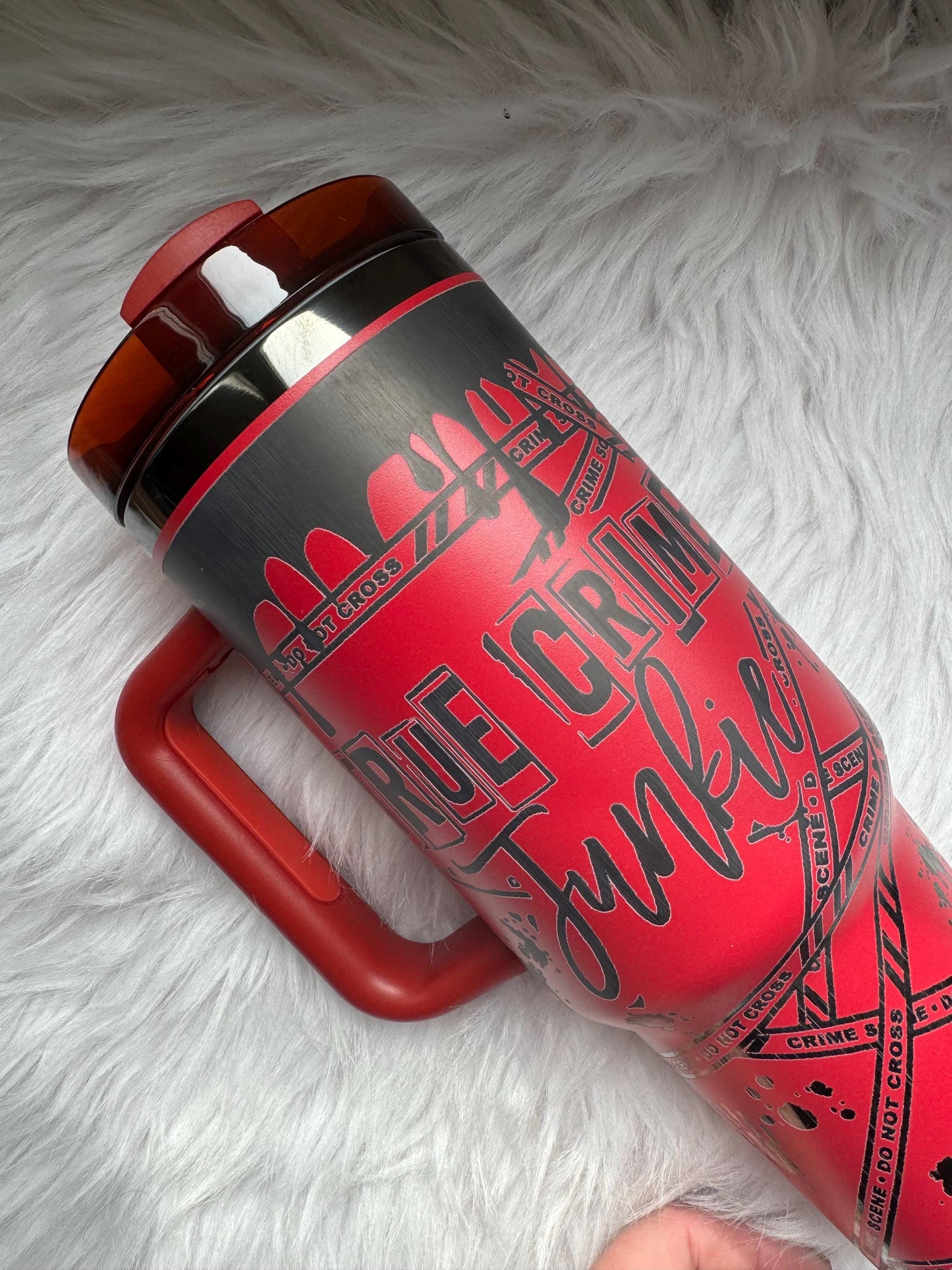 True Crime engraved tumbler~ True Crime lover gift~ Insulated hot and cold 40 oz Tumbler ~Custom Engraved Tumbler~