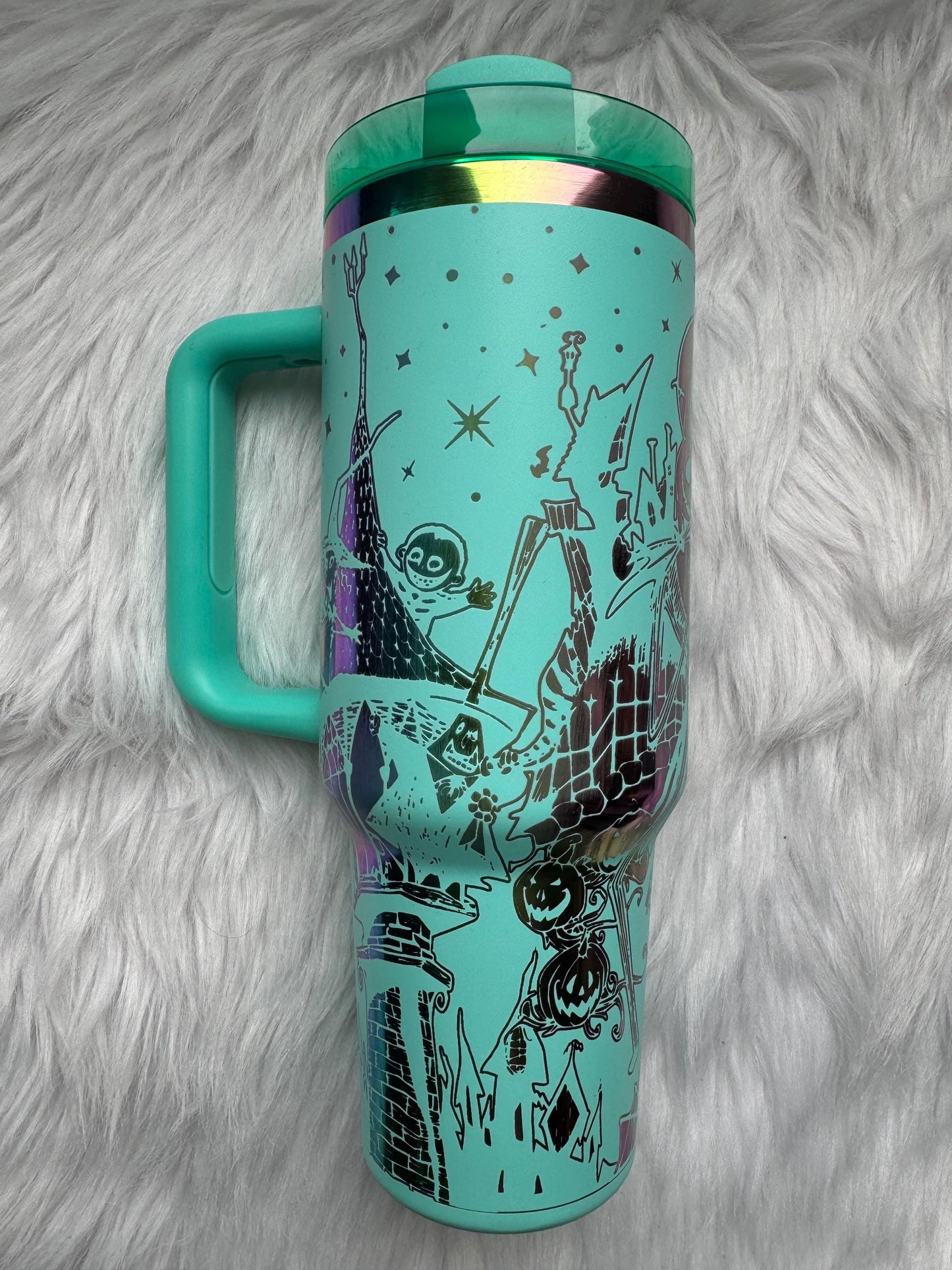 NBC engraved tumbler~ Nightmare Before lover gift~ Insulated hot and cold 40 oz Tumbler ~Custom Engraved Tumbler~
