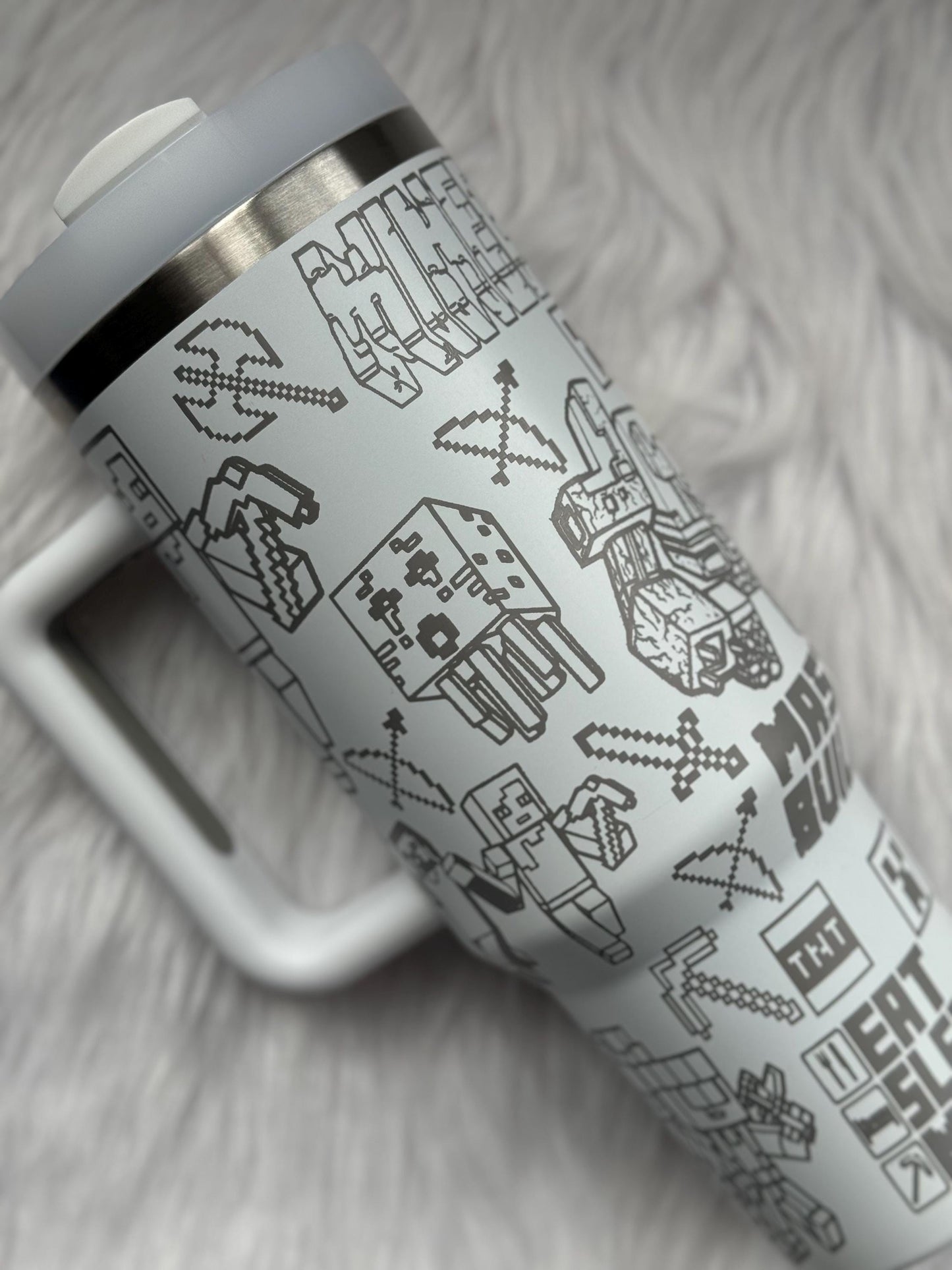 Master Builder 40 oz engraved tumbler~ MC lover gift~ Insulated hot and cold 40 oz Tumbler ~Custom Engraved Tumbler~
