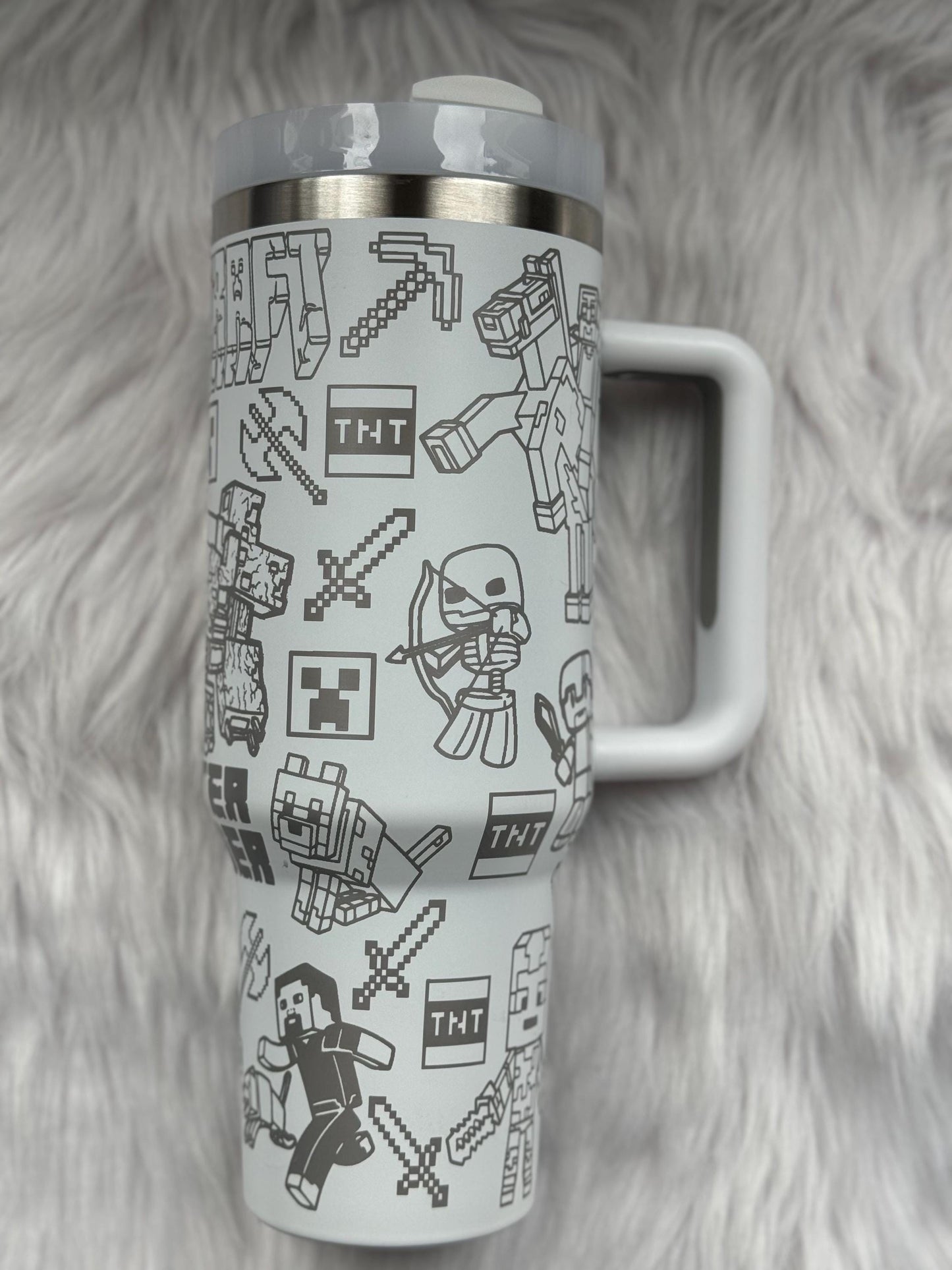 Master Builder 40 oz engraved tumbler~ MC lover gift~ Insulated hot and cold 40 oz Tumbler ~Custom Engraved Tumbler~